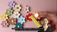 3D Flower Cute Fridge Magnets for Locker, Colorful Strong Decorative Funny Refrigerator Magnets for Whiteboard, Kitchen, and Office (Large & 12 Pieces)