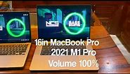 MacBook Pro Speakers Comparison: 13" 2017, M1-13" 2020, M1 Pro - 16", Anker Soundcore Select A3106.