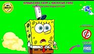 Spongbob Fart and Smirking Face 😏🔥Green Screen Animation with Sound Effect🔊👍🏻No Copyright Strike