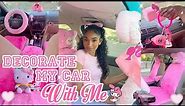 Decorate My Car With Me 2023 ♡ Car Transformation + Pink Girly Vibe’s !