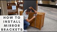 How to fasten a mirror to a dresser | Swiss Valley Furniture