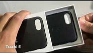 iPhone 7/8 Apple original black leather case - Unboxing