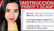 PROGRAMAR la INSTRUCCIONES de ESCRITURA y LECTURA (printf y scanf) - Programación en lenguaje C #6