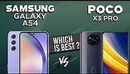 Galaxy A54 VS Poco X3 Pro - Full Comparison ⚡Which one is Best