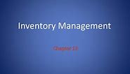 PPT - Inventory Management PowerPoint Presentation, free download - ID:3465499