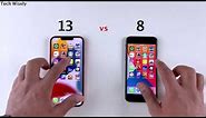 iPhone 13 vs iPhone 8 | SPEED TEST