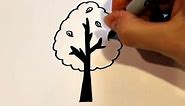 How to Draw a Cartoon Tree