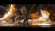 Guardians of the Galaxy Vol. 2 opening scene Baby Groot dance