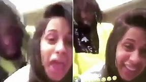 Cardi B and fiancé Offset pretend to have sex on instagram live