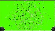 PARTY POPPER with SOUND Green Screen HD