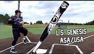 Hitting with the Louisville Slugger GENESIS ASA/USA | Slowpitch Softball Bat Review