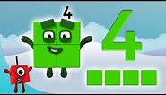 Numberblocks - The Number 4 | Learn to Count | Learning Blocks