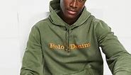 Polo Ralph Lauren front logo fleece hoodie in dark green | ASOS