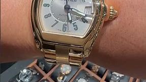 Cartier Roadster 18K Yellow Gold Large Mens Watch W62003V1 Review | SwissWatchExpo