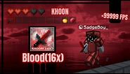 🩸Khoon(Blood)(16x) - Best 1.8.9 Red Themed Minecraft Texture pack! Insane FPS Boost!