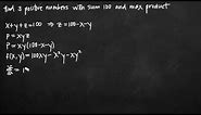 Max product of 3 real numbers (KristaKingMath)