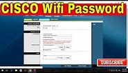 How to Setup CISCO Wifi Password - CISCO Wifi Modem Setup