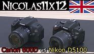 Canon 600D/T3i vs Nikon D5100 Comparison + Image Test/Video Test