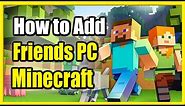 How to ADD FRIENDS on MINECRAFT PC (Fast Method!)