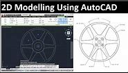2D drawing using AutoCAD: Drawing 2