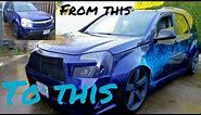 Full Custom Home made Widebody kit on a Chevrolet Equinox in 7 minutes