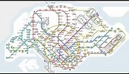 Greater Singapore Transit Map - Google Drawing Editing Timelapse