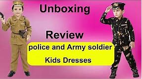Army soldier and police Kids Costume Wear || Unboxing review
