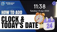 How to Add Clock & Today's Date on your PC Wallpaper in Wallpaper Engine in 2023⌚**QUICK GUIDE**