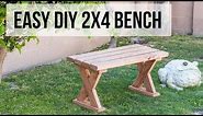 How to build a 2x4 Bench - 3 ways - Indoor and Outdoor Bench