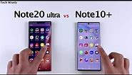 SAMSUNG Note 10 Plus vs Note 20 Ultra 5G | SPEED TEST