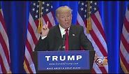 Trump Gives Speech In SoHo