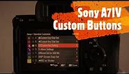 Sony A7IV Setting up your Custom Settings & Buttons, Back Focus & Focus Hold Buttons, C1, C2, C3...