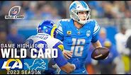 Los Angeles Rams vs. Detroit Lions Game Highlights | NFL 2023 Super Wild Card Weekend
