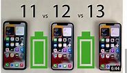 iPhone 13 vs 12 vs 11 Battery Life DRAIN Test