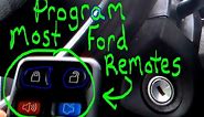 How to Program Most Ford keyless entry remotes!!!