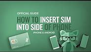 How to Insert Your SIM (Side) | Mint Mobile