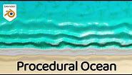 Render friendly animated OCEAN TEXTURE in Blender (Intermediate Nodes Tutorial)