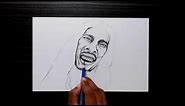 #Art119 | How to draw bob marley step by step | How to draw a portrait easily | Drawing
