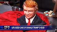 Cake of Donald Trump's head