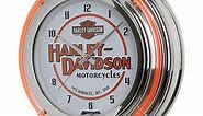 Summit Gifts HDL-16623 Harley-Davidson® Double Neon Wall Clock | Summit Racing
