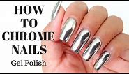 How to CHROME NAILS! no wipe top coat - Tutorial - tips and tricks