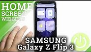 How to Add or Remove Widgets in SAMSUNG Galaxy Z Flip3 - Manage Widgets