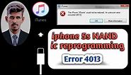 Iphone 5s error 4013/4014/9 | red screen error | stuck on apple logo | full repair guide