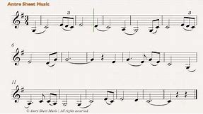 Amazing Grace- Easy Clarinet Sheet Music