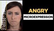 Angry Microexpression - How To Read Facial Expressions