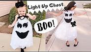 Light Up Ghost DIY Halloween Costume 2019| No Sewing | For Kids Toddlers Babies
