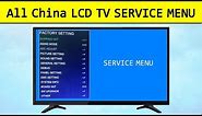All China LCD TV Service Menu Access Codes | China TV Factory Settings & Keys Unlock On China TVs