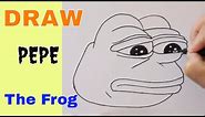 How to Draw Pepe the Frog Step by Step Easy for Beginners