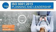 NQA Webinar: ISO 9001 - Planning and Leadership (15th June 2020)
