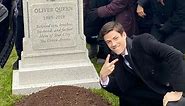 Grant Gustin Perfectly Recreates The Flash Next To Oliver Queen's Grave Meme In New Photo